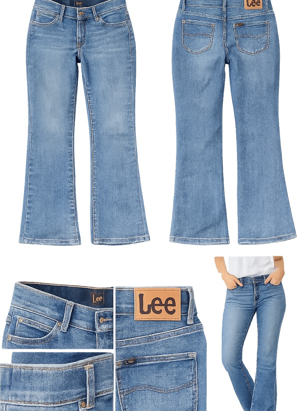 Lee Light Blue Women's Flare Jeans